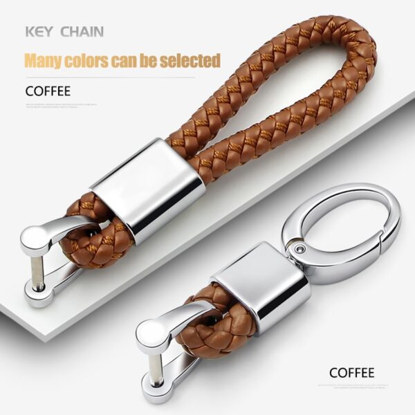 The Leather Hand-Woven Keychain is not just an accessory; it's a symbol of style and quality. Secure your keys in style or delight someone special with this exquisite keychain today!